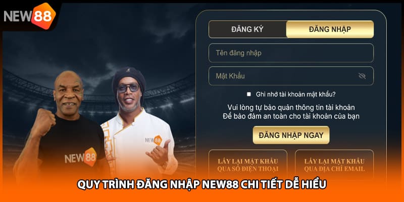 Quy trình đăng nhập NEW88 chi tiết dễ hiểu